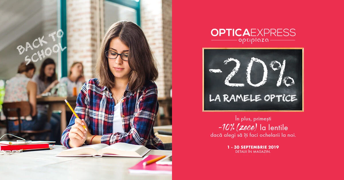 Rame optice reduse cu 20% la Optica Express